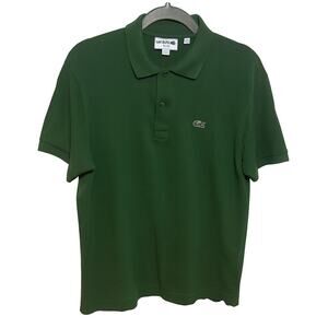 LACOSTE Men's Size Large Polo Classic Fit Green Shirt Golf
